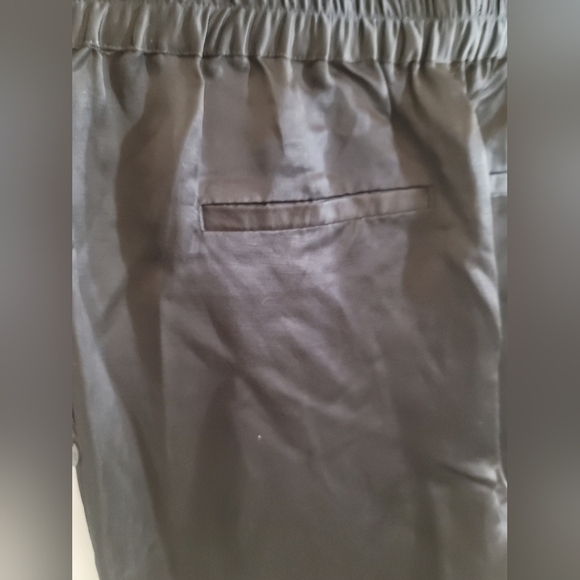 Scotch & Soda Black Pants Satiny Feel Viscose Linen Blend Small - Picture 7 of 9